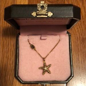 Juicy Couture gold plated starfish necklace